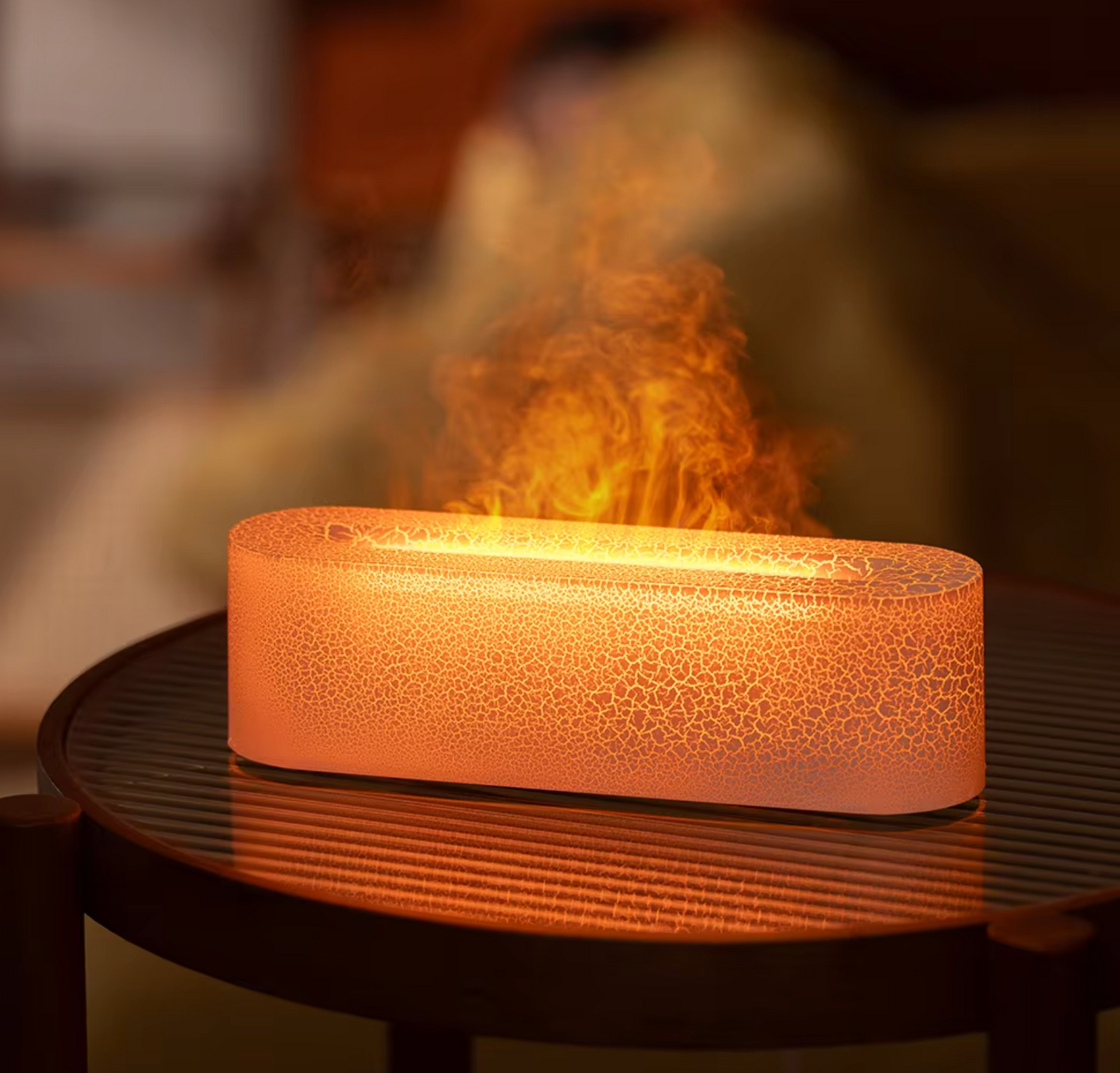 Aroma Diffuser mit Flammen Effekt